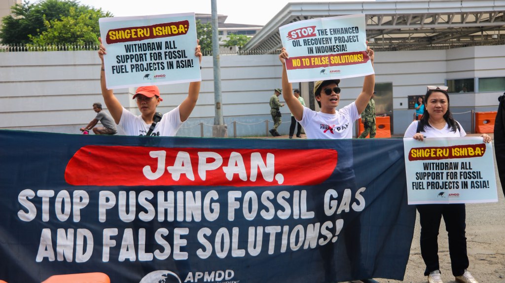 Climate groups urge Japan government and PM Ishiba: Don’t push for fossil gas and false solutions in&nbsp;Asia